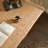 Brown Rectangular Solid Wood+Rattan desk-1329116569