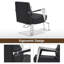 Fauteuil de salon à pompe hydraulique, fauteuil de coiffeur pivotant, similicuir