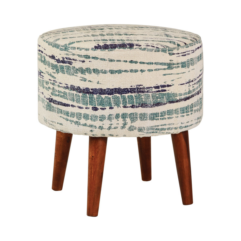 Solid + Manufactured Wood Accent Stool