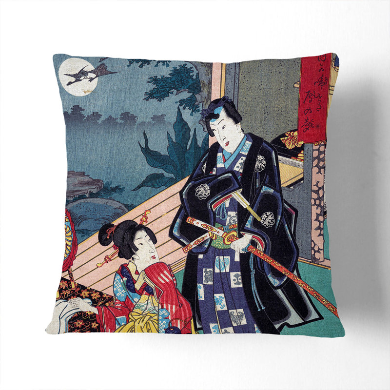 A Full Moon Square Throw Cushion, 55 x 55 cm