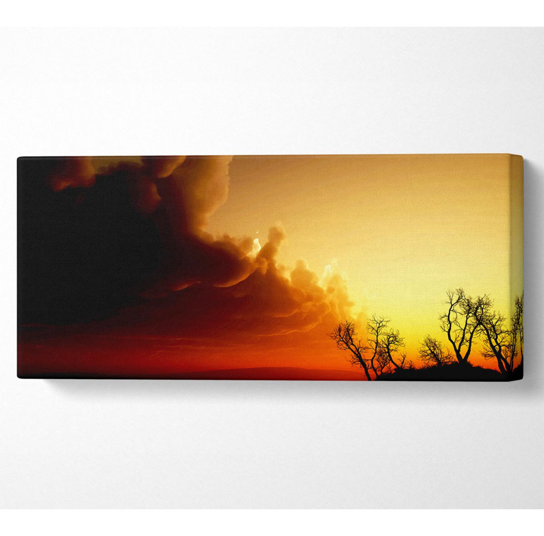 Atemberaubende Sonnenwolken - Wrapped Canvas Kunstdrucke