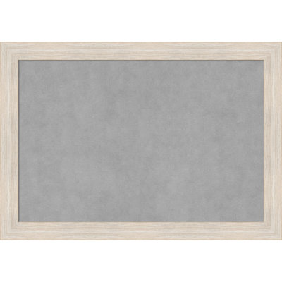 Tableau magnétique à cadre étroit en bois franc délavé