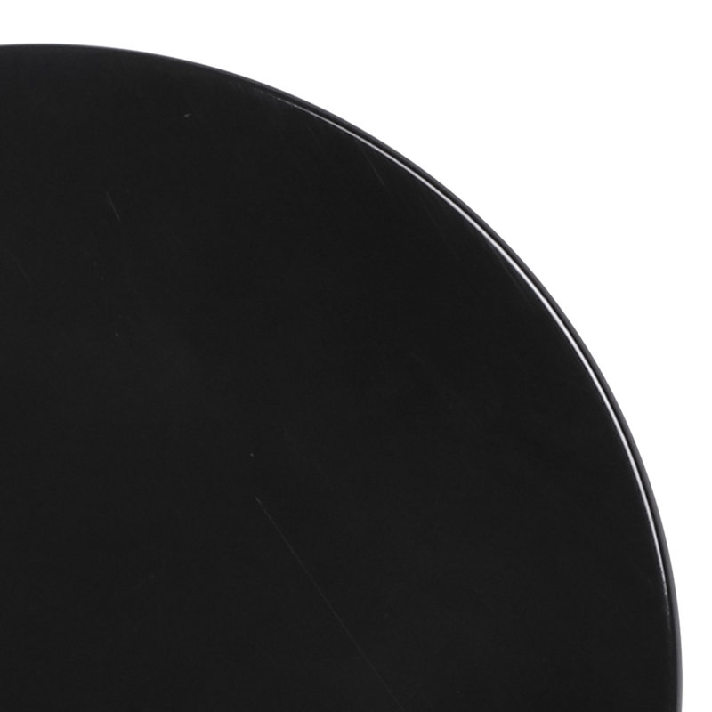 Flat 7" Melamine Appetizer Plate, Black