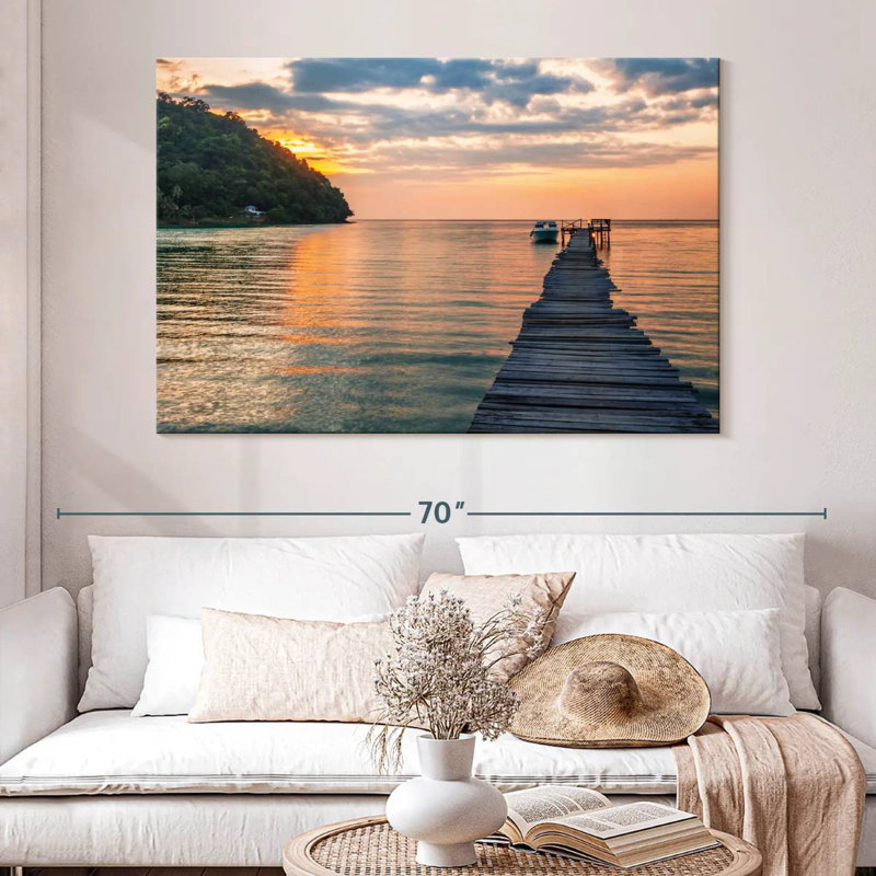 Aletra Tropical Twilight Dock, 34" H x 51" W