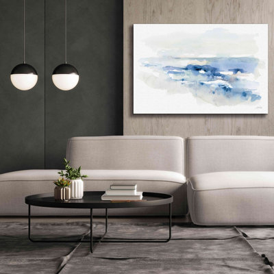 «Shoreline Blues II» par Katrina Pete, estampe numérique sur toile