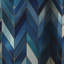 Motif géométrique à chevrons rétro bleu cobalt - Rideau à chevrons - Rideau occultant - 1 panneau-107536539