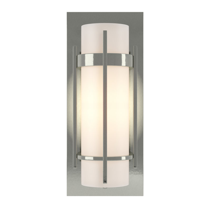 Banded 1 - Light Flush Mounted Scone with Bars, Sterling