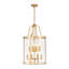 Classical / Traditional 8 - Light Clear Glass Lantern Style Cylinder Pendant-1268686559