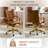 Dareece Leather Task Chair with Padded Arms-99841006