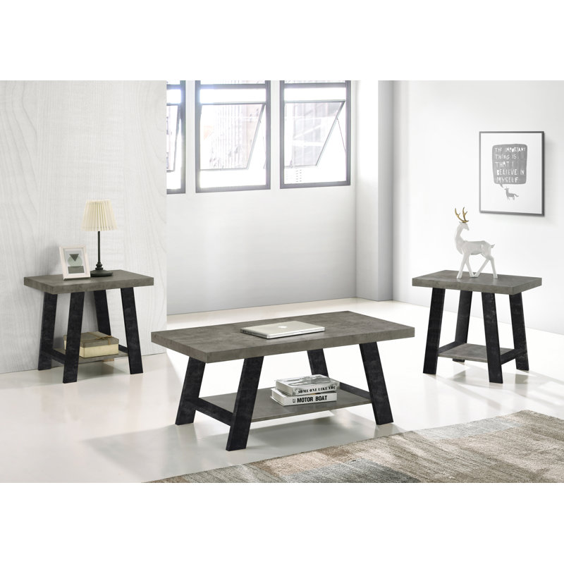 Ensemble de tables basses 3 pièces Theroux