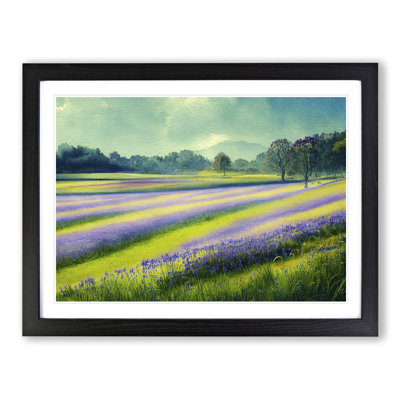 Serene Bluebell Field Vol.3 - Framed Print