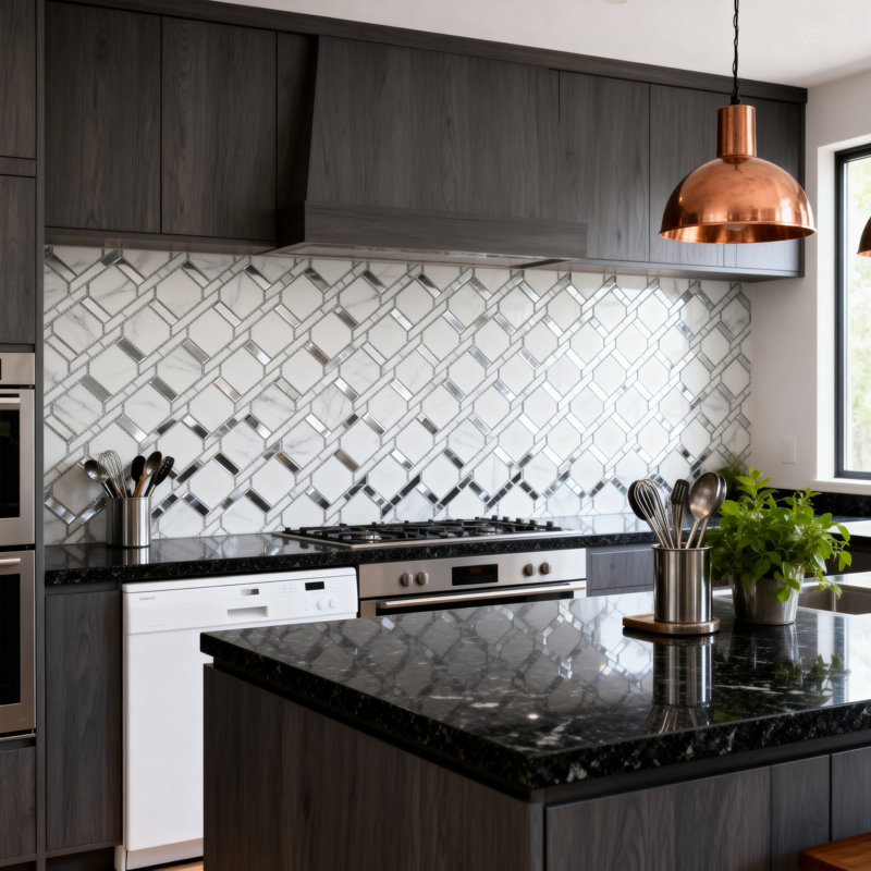 Carrara 2" x 3" Glass Mosaic Tile, White