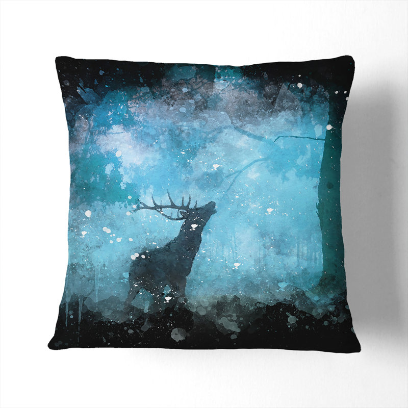 Square Throw Cushion, Black, 55cm H x 55cm W x 20cm D