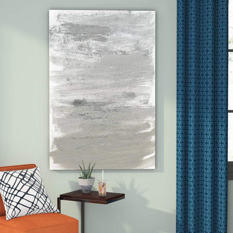 « argenté storm », reproduction d’art sur toile tendue, H 45 po x l 30 po x P 1,5 po