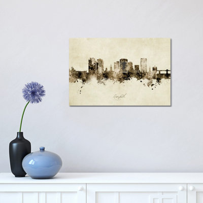 " Norfolk Virginia Skyline Vintage " by Michael Tompsett