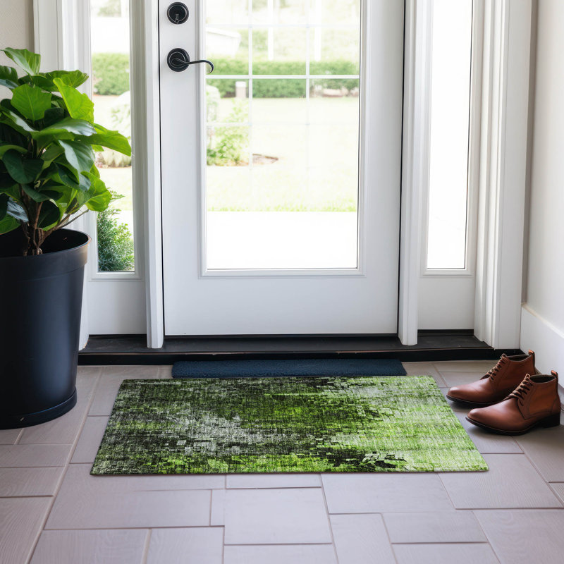 Jurnee Abstract Indoor / Outdoor Rug, Rectangle 1'8" x 2'6"