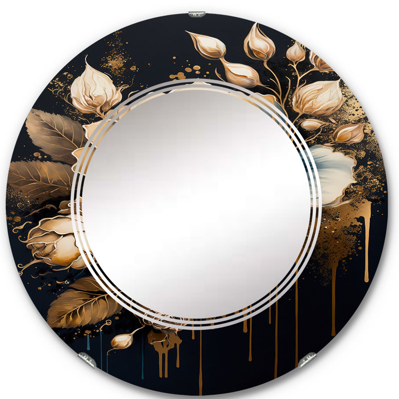 Miroir mural Pompiliu, 24 po x 24 po