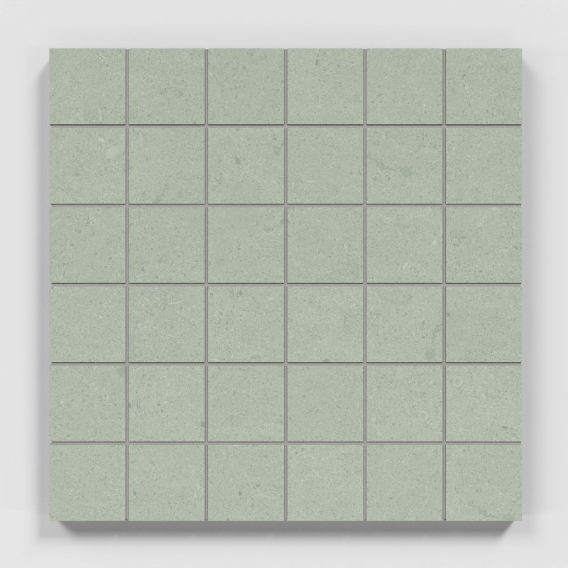 Artistic Freedom 2"X2" Porcelain Stone Look Tile Grid Mosaic Sheet, Sage