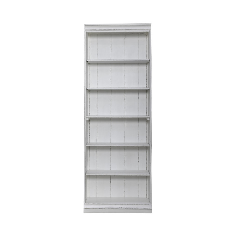 Bibliothèque Colchester avec panneau arrière en planches de 84 pouces, (6 tablettes) H 84,25 po x l 30 po x P 12,5 po