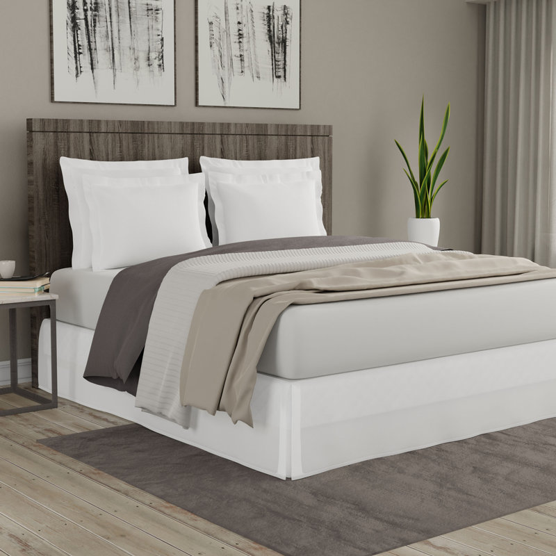 Today's Home Tailored Bed Skirt, California King, White