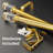 1-1/8 Inch  Adjustable Single Window Curtain Rod Set-5420383