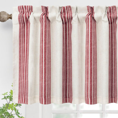 Akhill Striped Tailored Window Valance