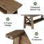 Banc en bois massif