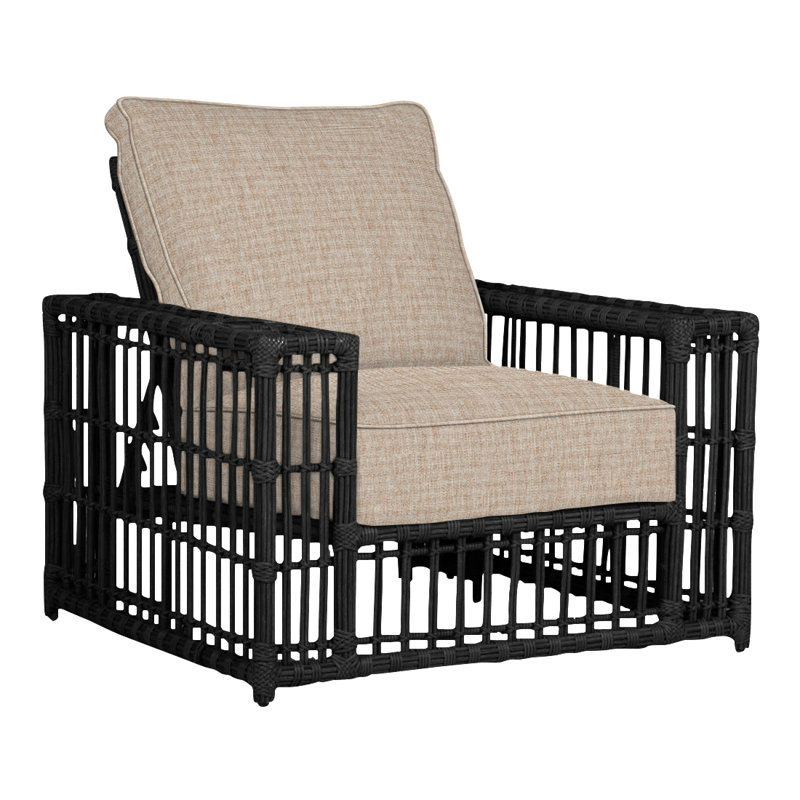 Fauteuil inclinable tissé Newport - Onyx, Welt, Chambray tonnelle, Onyx