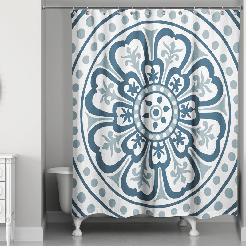 Rideau de douche Maloy, Bleu