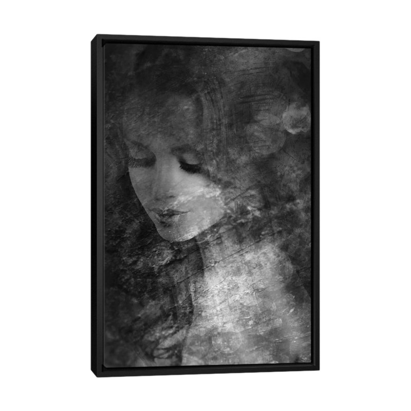 « b&w ii », impression sur toile, H 26 po x l 18 po x P 1,5 po, Pas de tapis, Toile avec cadre noir