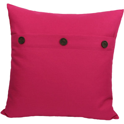 Solid Button Down Blend 20" Throw Pillow