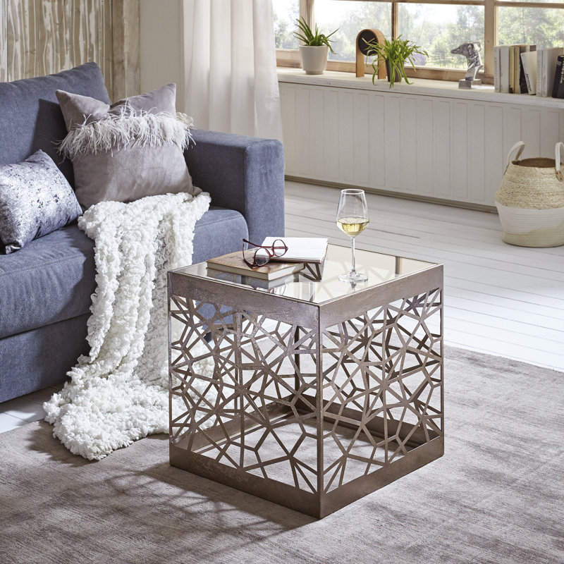 Despres 50cm W Metal Bedside Table