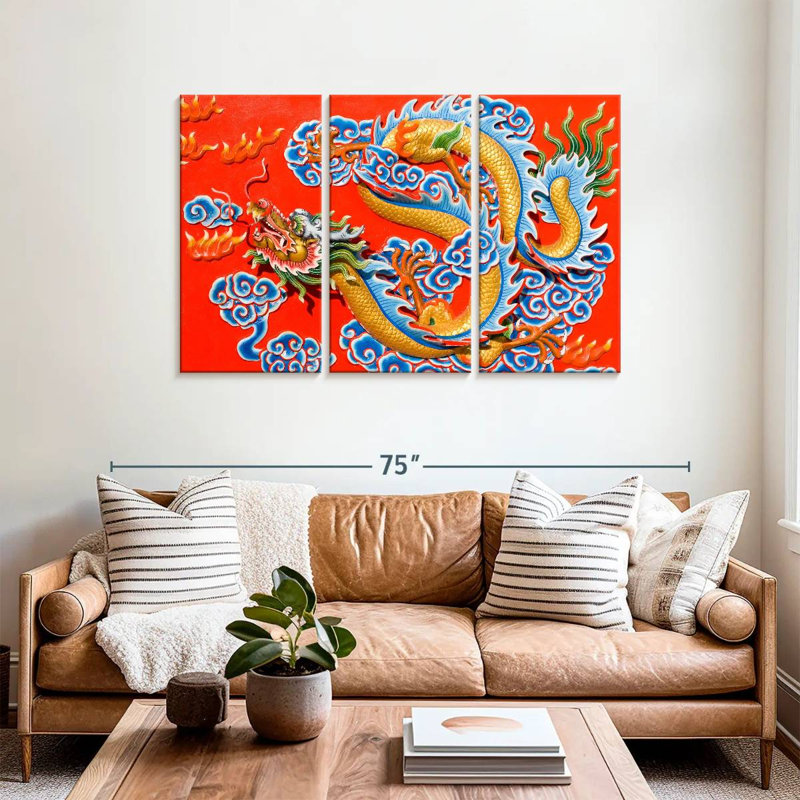 Brampt Dragon Chinese, 36" H x 57" W