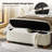 Darioush Polyester Storage Bench with Solid Wood Legs-662094797