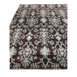 Metro hand-knotted New Zealand Wool Brown/Light Blue Area Rug