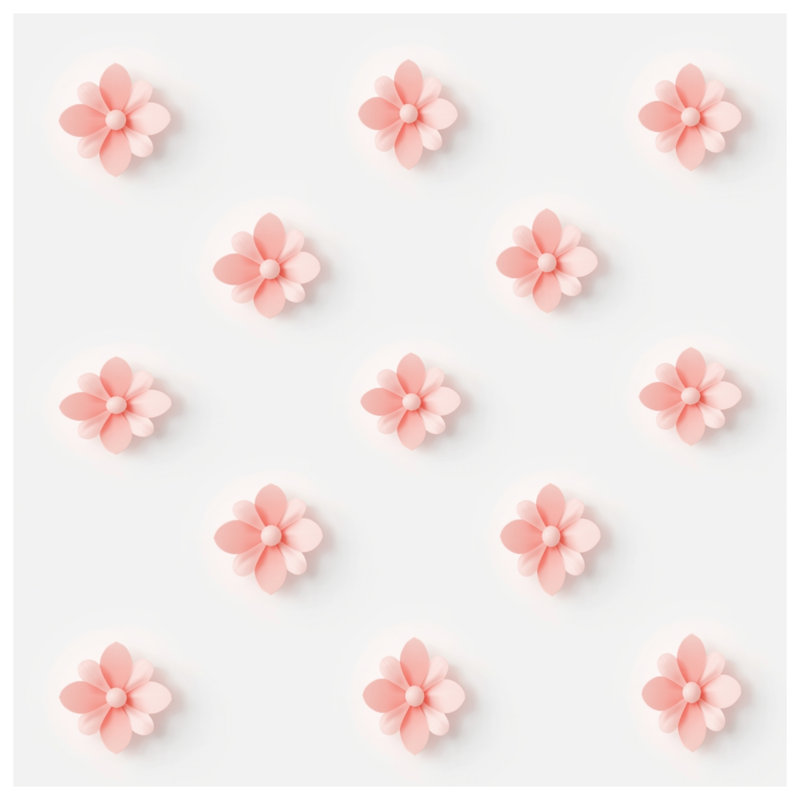 Tapis de bain Pink Cherry Blossom, L 24 po x L 17 po