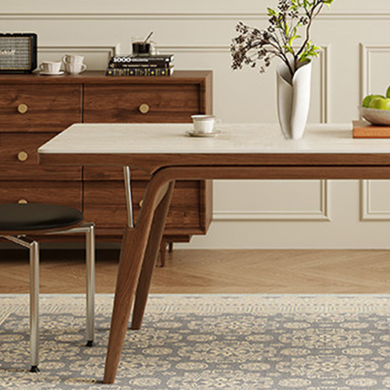 Table de salle à manger minimaliste et élégante, 29.52"H x 78.74"L x 35.43"W