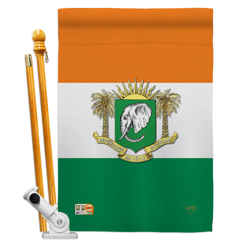 « coast flags of the world », impression en polyester de 2 côtés 40 x 28 po ensemble de drapeau