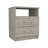 2-Drawer 1-Shelf Rectangle Nightstand