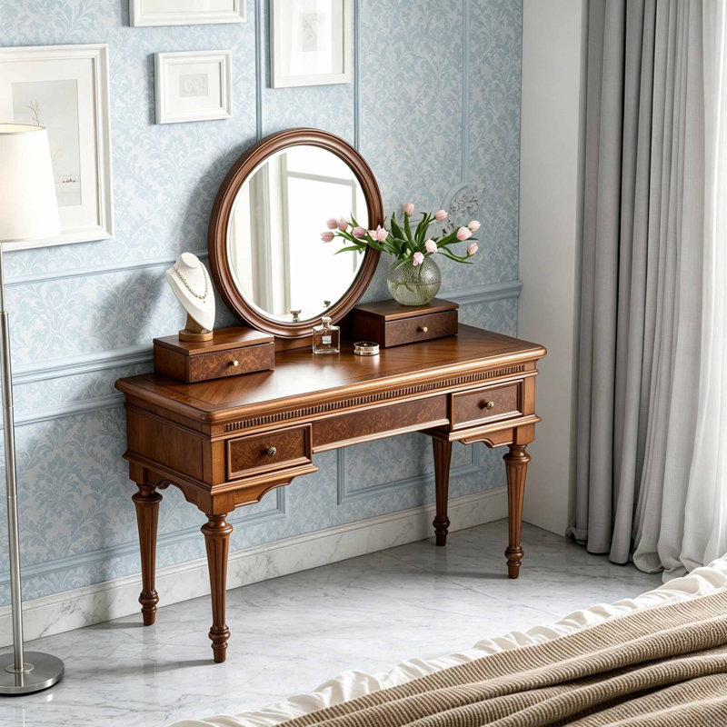 Coiffeuse avec rangement de luxe de style italien