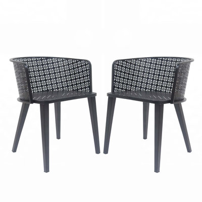 Chaise de salle à manger d'extérieur (ensemble de 2)