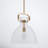 Shay 1-Light Dimmable Glass Dome Pendant-1311148515