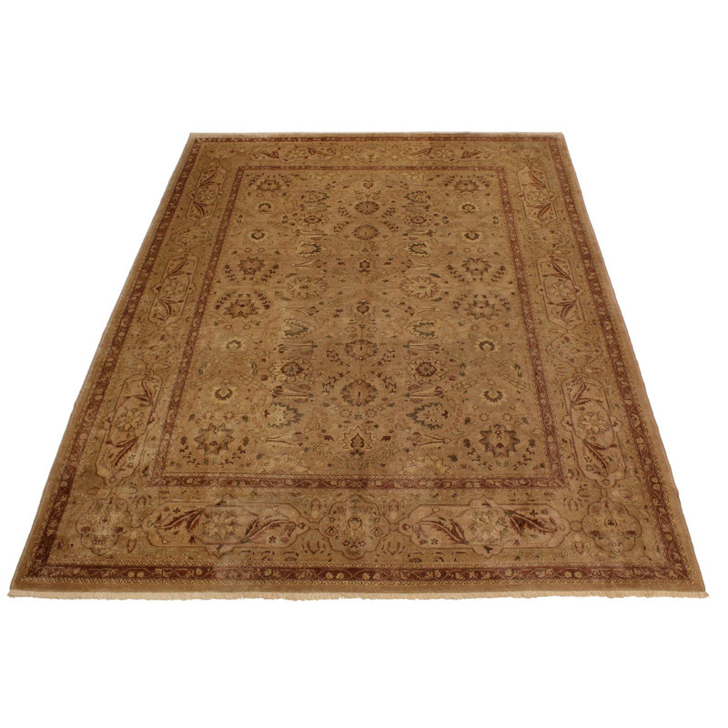 Tapis de la zone en laine 7 pi 11 po x 11 pi one-of-kind main noué la heritage Abagail
