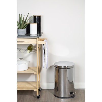 Metal Kitchen Trash Can