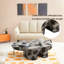 Table basse en forme de papillon avec texture faux travertin-1482264106