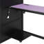 Lit mezzanine double avec bureau de rangement, bois de pin en MDF, salle de jeux moderne-820971932