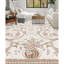 Hand-Knotted High-Quality Ivory Area Rug