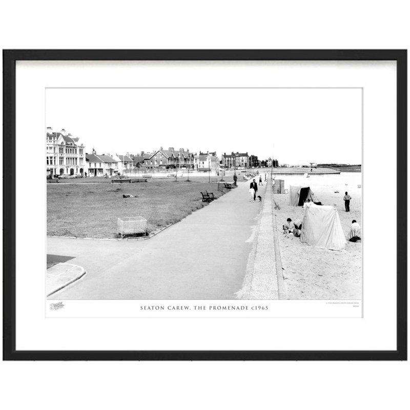 Seaton Carew, The Promenade C1965 - Single Picture Frame Print, 60cm H x 80cm W x 2.3cm D