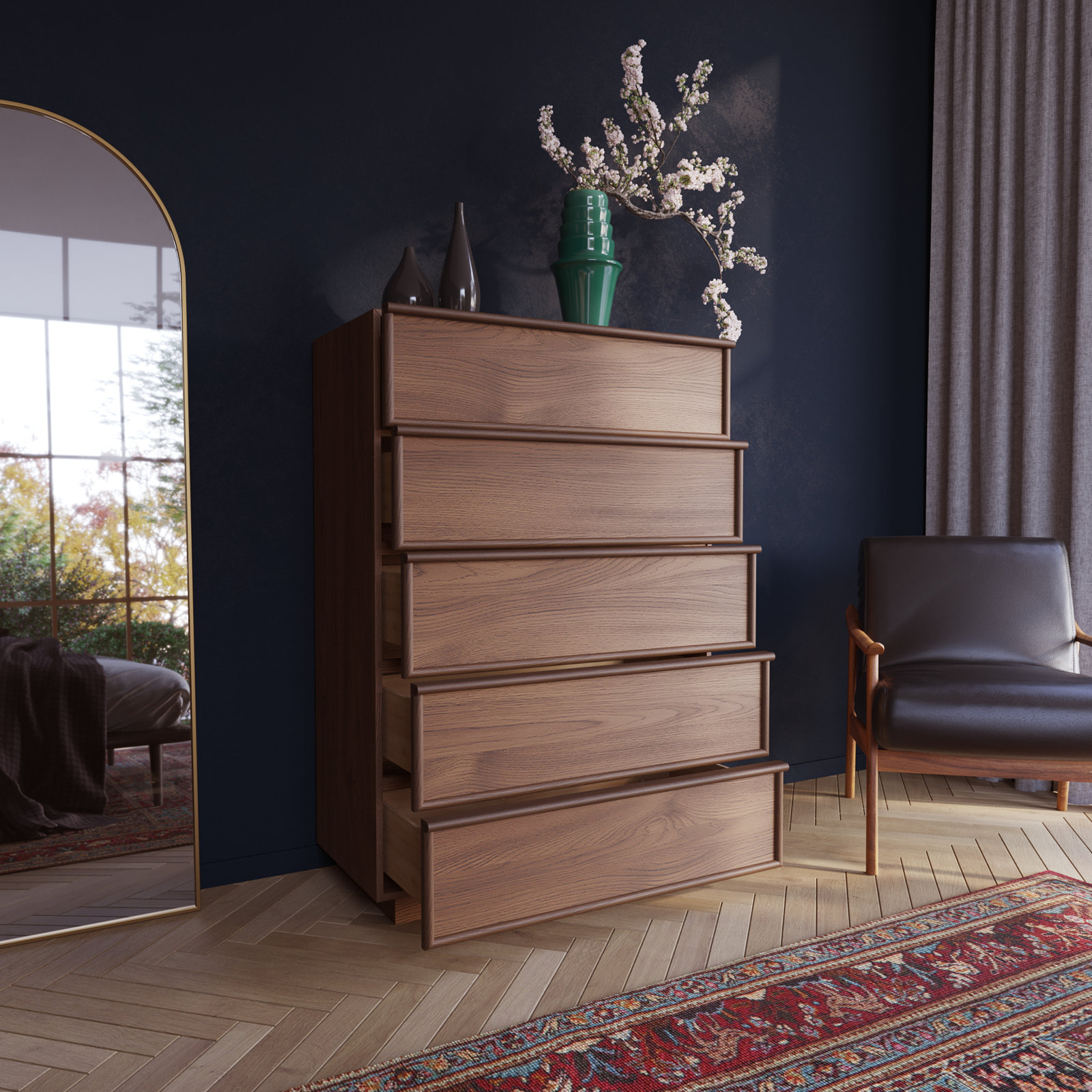 Collins 36" Walnut Dresser
