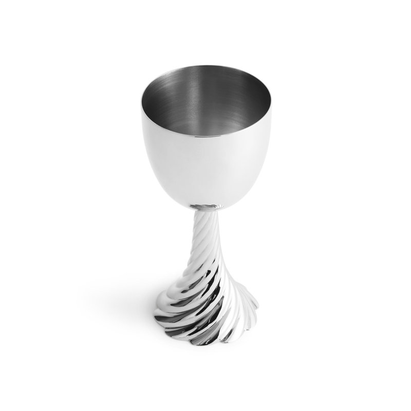 Twist Kiddush Cup, Nickel